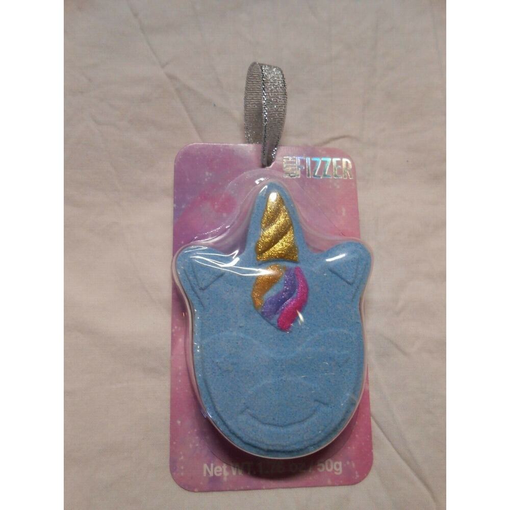 NEW Blue Unicorn Face Bath Fizzer Bomb Spa 1.76oz Great Girls party favors Gifts